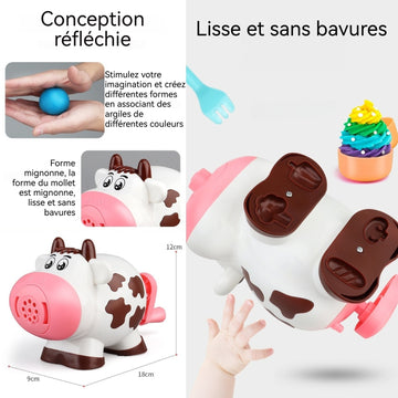 Accessoires en pâte à modeler pour enfants 19PCS avec 8 boîtes de pâte à modeler machine à glace outils de pâte à modeler enfant